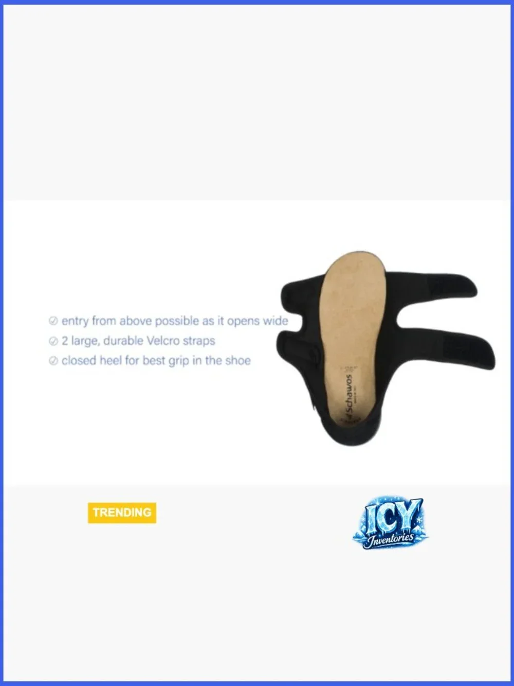 Orthopedic Sandals for Swollen Feet, Stretch Textile, Hook & Loop Closure